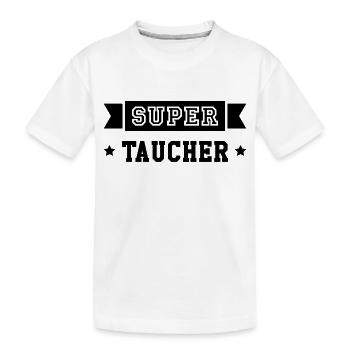 Taucher / Taucherin / Schwimmer / Schwimmen - Kinder Premium Bio T-Shirt - Weiß - Vorne