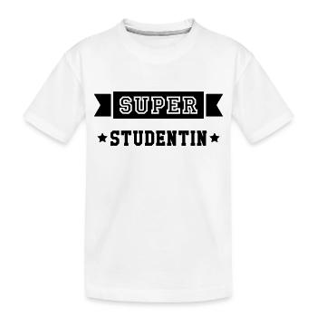 Student Studentin Studien Studenten Universität - Kinder Premium Bio T-Shirt - Weiß - Vorne