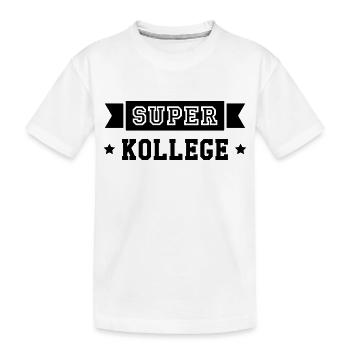 Kollege Kollegin Kollegen Arbeit Büro Arbeiter - Kinder Premium Bio T-Shirt - Weiß - Vorne