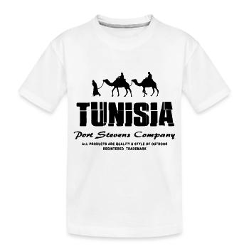 Tunesien - Tunisia - Kinder Premium Bio T-Shirt - Weiß - Vorne