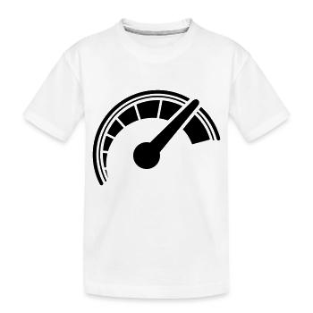 Rennen - Kinder Premium Bio T-Shirt - Weiß - Vorne