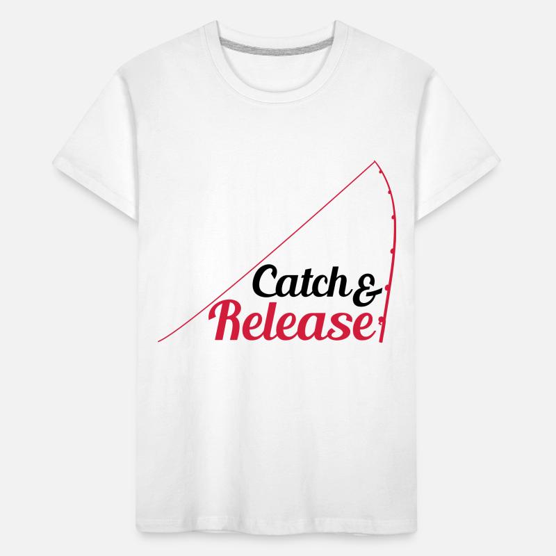 throw back release catch and release angler Kids' Premium Organic T-Shirt
