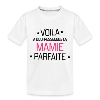 Grandma Oma Großmütter Mamy Mamie Grand-Mère - Kids' Premium Organic T-Shirt - white - Front