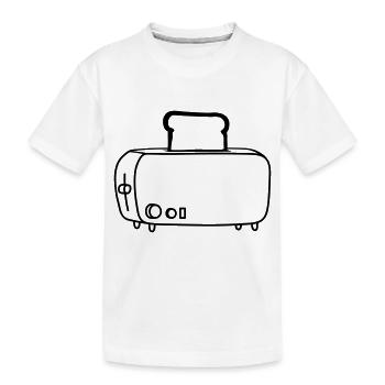 grille-pain cool - T-shirt bio Premium Enfant - blanc - Devant