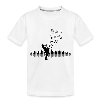 Musik - Musiker Jazz - Kinder Premium Bio T-Shirt - Weiß - Vorne