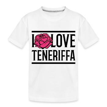 i love teneriffa - Kinder Premium Bio T-Shirt - Weiß - Vorne