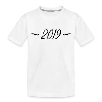 2019 - Kinder Premium Bio T-Shirt - Weiß - Vorne