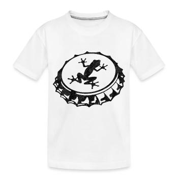 frog - Kids' Premium Organic T-Shirt - white - Front