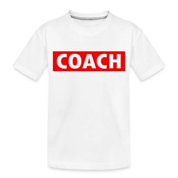 Coach - T-shirt bio Premium Enfant - blanc - Devant