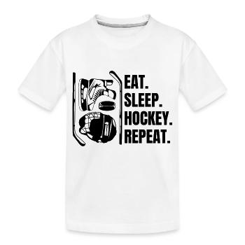 Sports d’hiver Hockey sur glace Équipe Hockey sur glace Hockey sur glace Hockey sur glace - T-shirt bio Premium Enfant - blanc - Devant