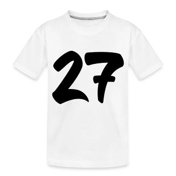 27 - T-shirt bio Premium Enfant - blanc - Devant