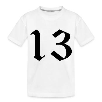 13 - Kinder Premium Bio T-Shirt - Weiß - Vorne