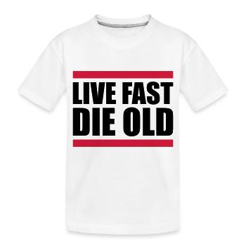 Vivre vite mourir - T-shirt bio Premium Enfant - blanc - Devant