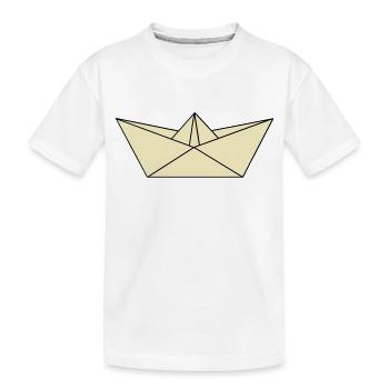 Bateaux en papier - T-shirt bio Premium Enfant - blanc - Devant