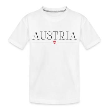 Austria - Kids' Premium Organic T-Shirt - white - Front