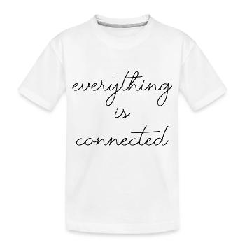 tout est relation de connexion d’amour connecté - T-shirt bio Premium Enfant - blanc - Devant