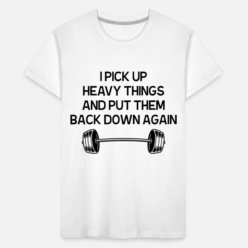 WORK OUT GYM EXERCISE GIFT Kids' Premium Organic T-Shirt