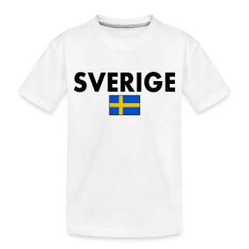 Sverige - Kinder Premium Bio T-Shirt - Weiß - Vorne