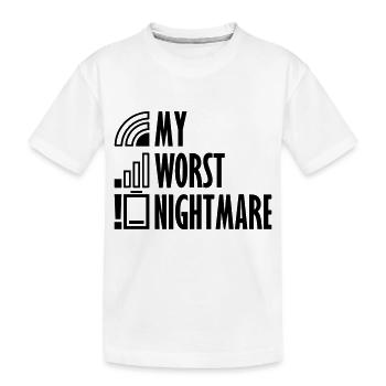 Icons my worst nightmare - Kids' Premium Organic T-Shirt - white - Front