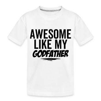 Großartig wie mein Pate - Kinder Premium Bio T-Shirt - Weiß - Vorne