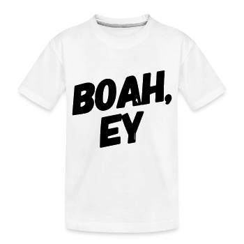 Boah Ey Font Idée cadeau - T-shirt bio Premium Enfant - blanc - Devant