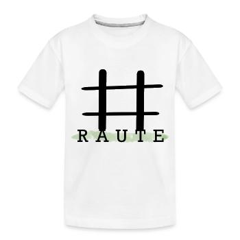 Hashtag - Kinder Premium Bio T-Shirt - Weiß - Vorne