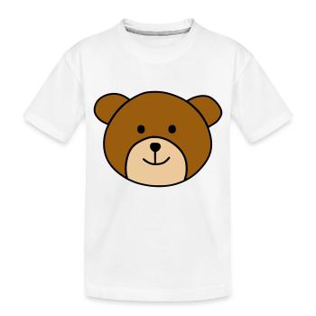 Cute bear - Kinder Premium Bio T-Shirt - Weiß - Vorne
