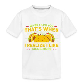 Taco Tacos Mexicain Fast Food Cadeau - T-shirt bio Premium Enfant - blanc - Devant