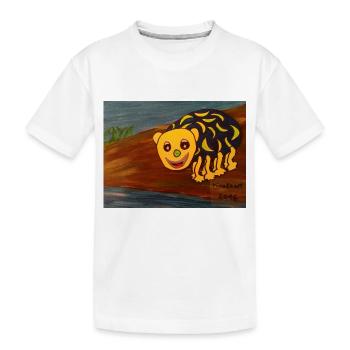 Comic Spinne lustig und bunt - Kinder Premium Bio T-Shirt - Weiß - Vorne