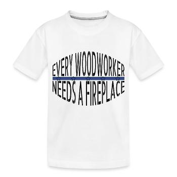 carpenter work tshirts construction carpenter - Kids' Premium Organic T-Shirt - white - Front