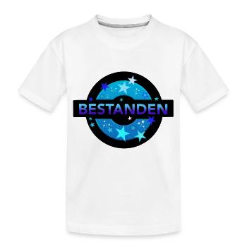 Bestanden Prüfung bestanden Abi Matura - Kinder Premium Bio T-Shirt - Weiß - Vorne