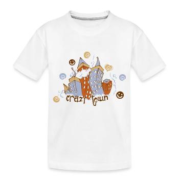 Crazy Town - Kinder Premium Bio T-Shirt - Weiß - Vorne