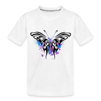 Butterfly encre - T-shirt bio Premium Enfant - blanc - Devant