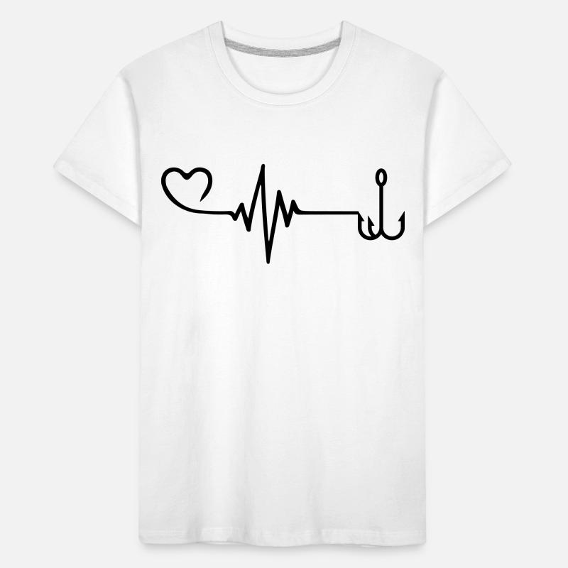 Fish hook pulse Kids' Premium Organic T-Shirt