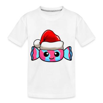 Bonbons Weihnachten Comic Xmas - Kinder Premium Bio T-Shirt - Weiß - Vorne