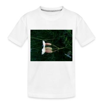 Fleur couchée par le vent - T-shirt bio Premium Enfant - blanc - Devant