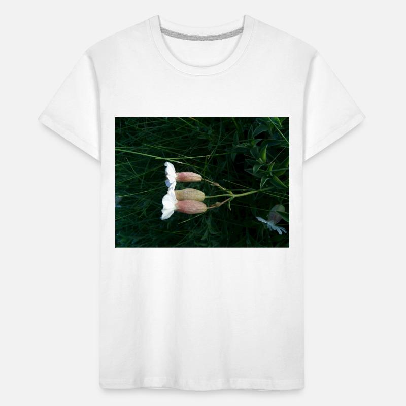 Fleur couchée par le vent T-shirt bio Premium Enfant