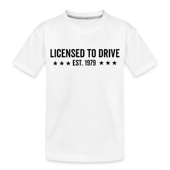 Permis de conduire en 1979 - T-shirt bio Premium Enfant - blanc - Devant