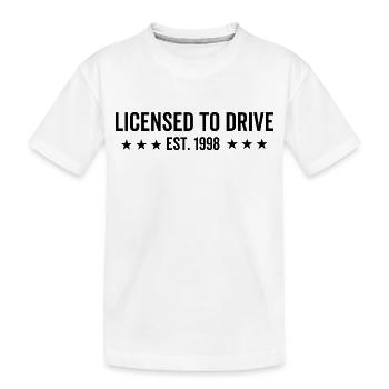 Permis de conduire en 1998 - T-shirt bio Premium Enfant - blanc - Devant