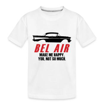 BEL AIR MACHEN MICH GLÜCKLICH DICH NICHT SO SEHR - Kinder Premium Bio T-Shirt - Weiß - Vorne