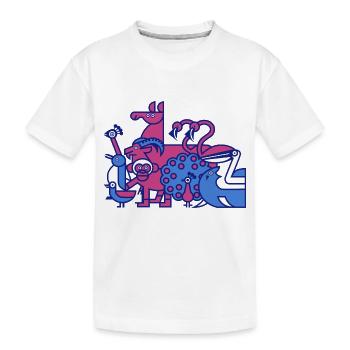 Parc animalier de Penscynor - T-shirt bio Premium Enfant - blanc - Devant