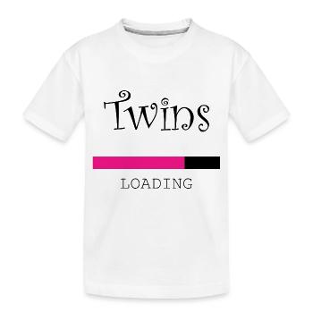 Schwangerschaft Babyparty Babyshower Boy Girl - Kinder Premium Bio T-Shirt - Weiß - Vorne