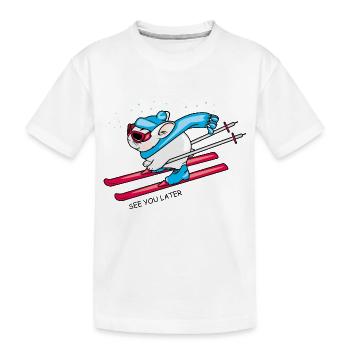 Bis später - Kinder Premium Bio T-Shirt - Weiß - Vorne