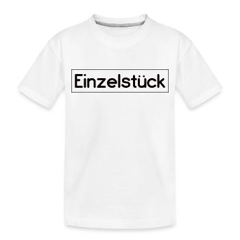 Einzelstück Spruch Design - Kinder Premium Bio T-Shirt - Weiß - Vorne