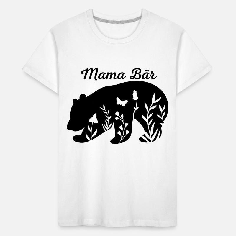 Mama Bär, Muttertagsdesign, Muttertagsgeschenk Kinder Premium Bio T-Shirt
