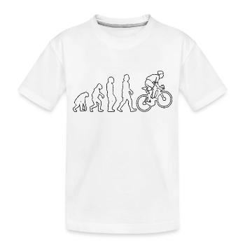 Cyclists Cycling Cycling Cyclists Cycling - Kids' Premium Organic T-Shirt - white - Front