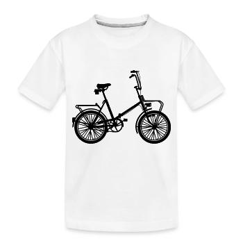 Vélo pliant - T-shirt bio Premium Enfant - blanc - Devant
