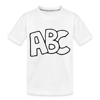ABC Back to School First Graders - Kids' Premium Organic T-Shirt - white - Front