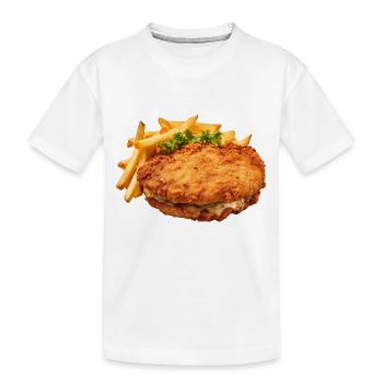 Je ne mange rien qui ait des yeux ! - T-shirt bio Premium Enfant - blanc - Devant