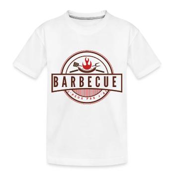 Je peux pas j'ai barbecue - T-shirt bio Premium Enfant - blanc - Devant
